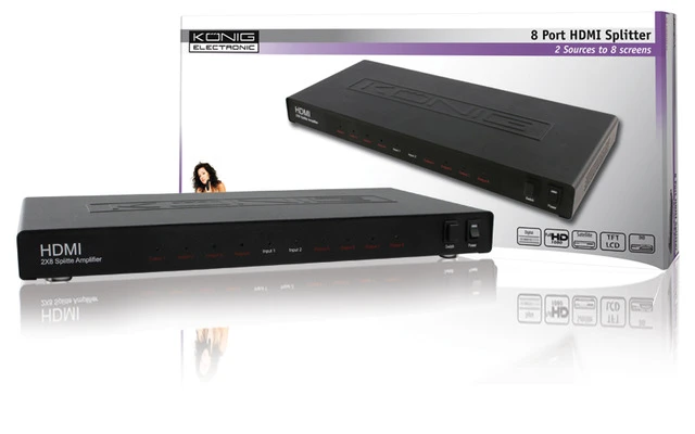 Splitter 2 x 8 HDMI