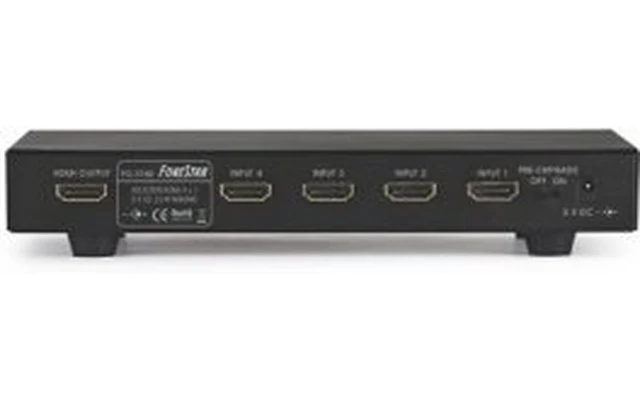 Selector HDMI 4x1 (4 entradas x 1 salida) con mando a distancia