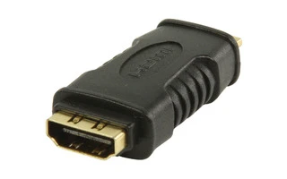 Adaptador HDMI con mini conector HDMI - entrada HDMI en color negro