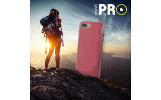 Funda Antishock Fucsia Tacto Goma antideslizante iPhone 7 Plus muvit PRO