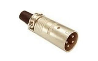 Amphenol AEP 512B - Conector aéreo de Altavoz 5 Pines macho negro