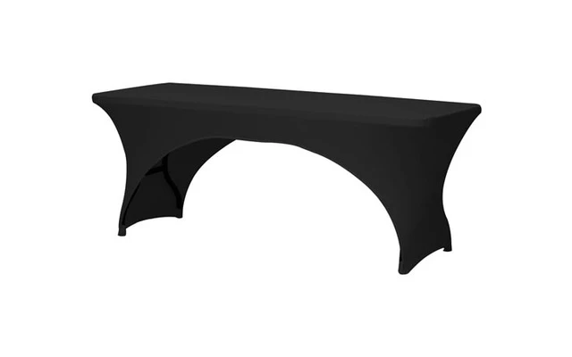 FUNDA DE MESA PARA MESA RECTANGULAR - EN FORMA DE ARCO - COLOR NEGRO