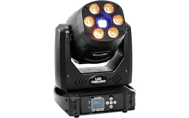 EUROLITE Set 4x LED TMH-H90 + Case with wheels