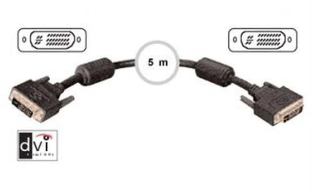 Cable vídeo DVI Macho - DVI Macho 5 metros