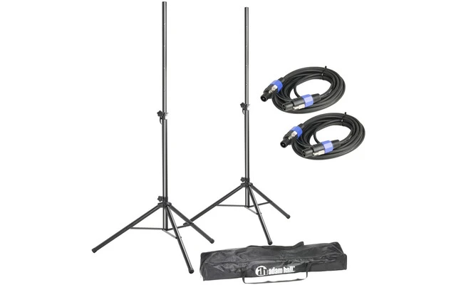 Adam Hall - Soporte de altavoces + Bolsa transporte + Cable speakon