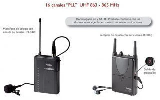 Fonestar sistema de monitor personal inalámbrico TPRI-803