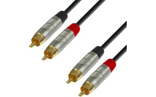 Adama Hall K4TCC0600 - 6m de 2xRCA macho a 2xRCA macho