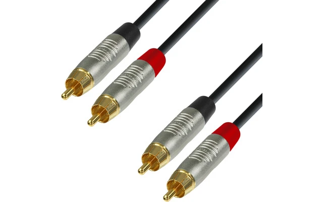 Adama Hall K4TCC0600 - 6m de 2xRCA macho a 2xRCA macho