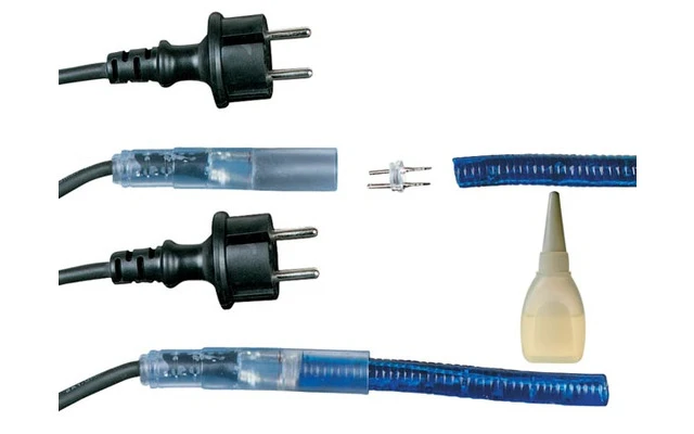 CABLE DE ALIMENTACIÓN PARA MANGUERAS LUMINOSAS CON LEDs - RESISTENTE AL AGUA - 1 ud.
