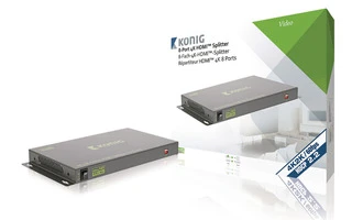 Splitter HDMI Entrada HDMI - 8x Salida HDMI Gris oscuro
