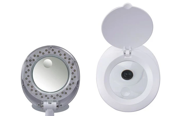 Lámpara LED con lupa - 3 + 12 dioptrías - 5W - 48 LEDs - Color blanco