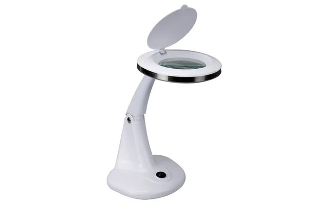 Lámpara LED con lupa - 3 + 12 dioptrías - 5W - 48 LEDs - Color blanco