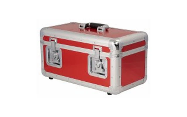 Flightcase para 24 microfonos - Color Rojo
