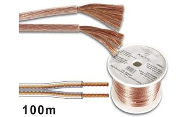 Cable altavoz profesional 2x1.50mm color Transparente