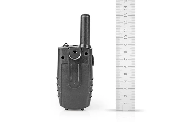 Walkie-Talkie - Alcance de 8 km - 8 Canales - VOX - 2 Unidades - Negro