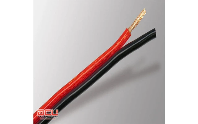 Bobina CABLE ALTAVOZ PLANO ROJO-NEGRO 2x2,5 mm2