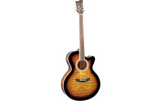 Jay Turser JTA-424QCET Tobacco Sunburst