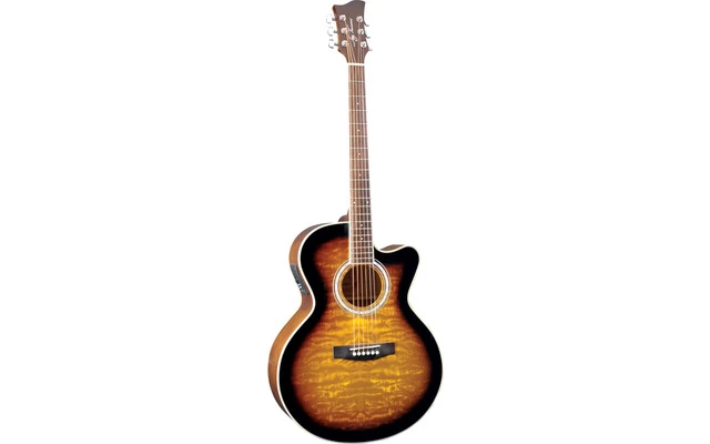 Jay Turser JTA-424QCET Tobacco Sunburst