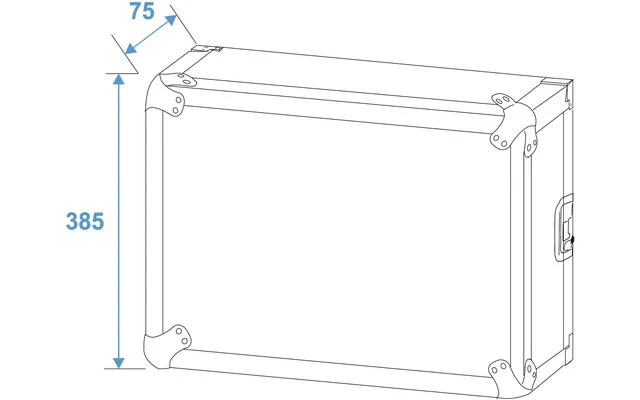 ROADINGER Rack Profi KM 8U 55cm con ruedas