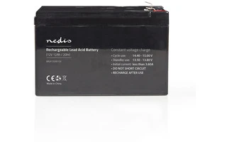 Batería Recargable de Plomo-Ácido de 12 V - 12000 mAh - 167 x 181 x 77 mm - Nedis BALA1200012V