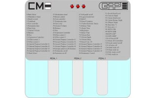 CME GPP-3 - Pedalera MIDI / USB