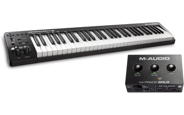 M-Audio KeyStation 61 Mk3 + M-Audio M-Track Solo