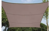 Vela de sombra cuadrada - 5 x 5m, color: Gris Topo