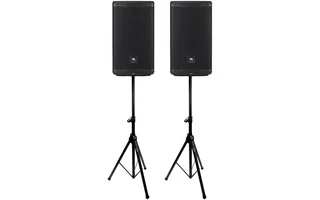 Foto de 2x JBL EON 710 + Soporte de trípodes para altavoces con bolsa