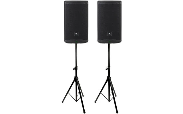 2x JBL EON 710 + Soporte de trípodes para altavoces con bolsa
