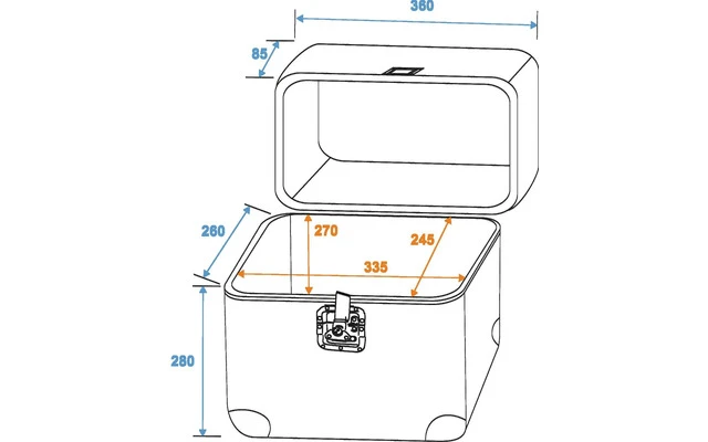 Roadinger Record Case ALU 75/25 - Stock B