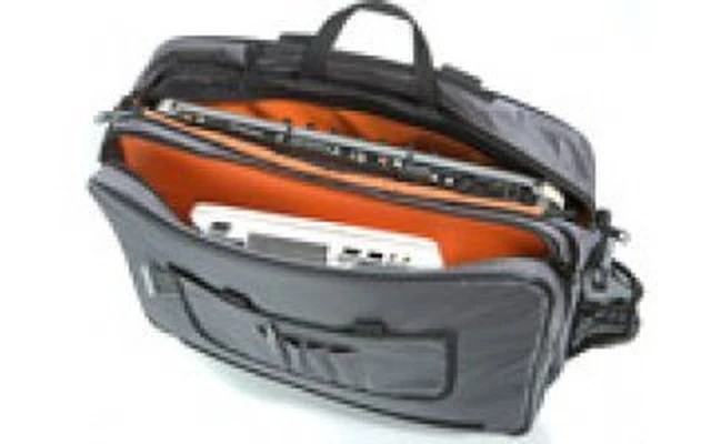 UDG Courier Bag Deluxe 15" Gris metalizado/Naranja