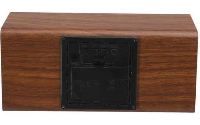 Reloj de madera con caledario y temperatura