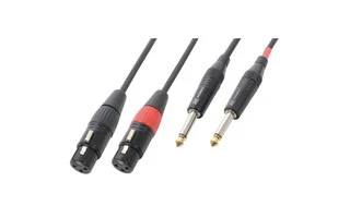 PD Connex Cable 2xXLR Female-2x6.3 Mono 1.5m