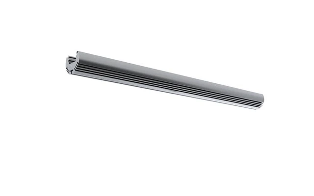 ALU-ROUND - PERFIL DE ALUMINIO PARA CINTAS DE LEDs - REDONDO - ALUMINIO ANODIZADO - PLATEADO - 2