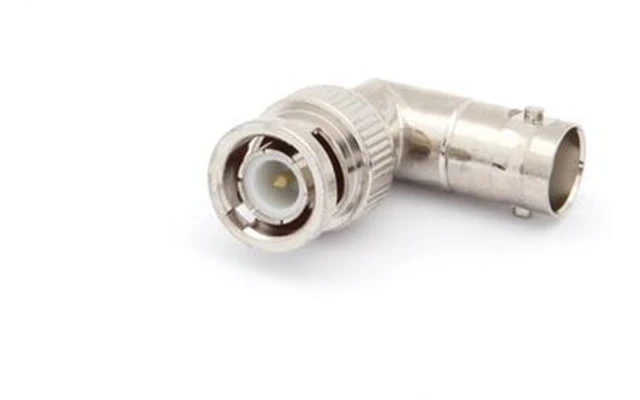 Conector BNC Macho a conector BNC hembra acodado