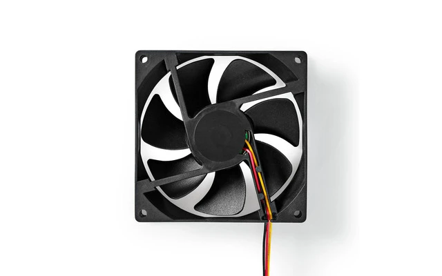 Ventilador para Ordenador - CC - 92 mm - 3 Pines - Silencioso - Nedis DCFAN9225BK