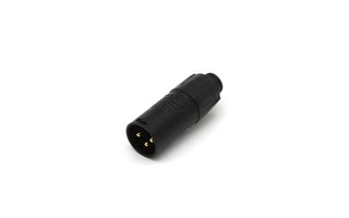 REAN - TINY XLR ADAPTOR MALE TO MALE - BLACK