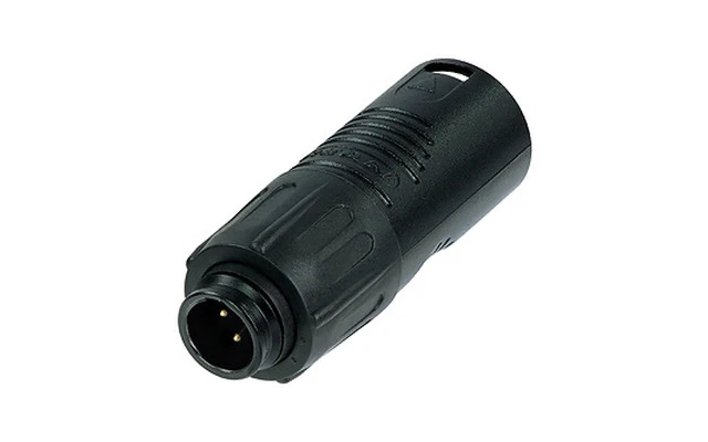 REAN - TINY XLR ADAPTOR MALE TO MALE - BLACK