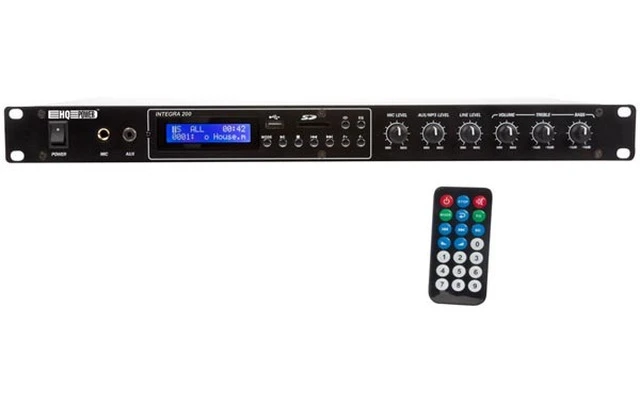 HQ Power HQAA1005 - Amplificador P.A con reproductor MP3 - 2 x 100W