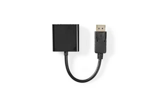 Cable Adaptador DisplayPort - VGA - DisplayPort Macho - VGA Hembra - 0,2 m - Negro