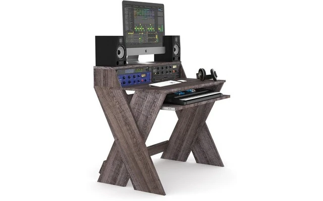 Glorious DJ Sound Desk Compact Walnut