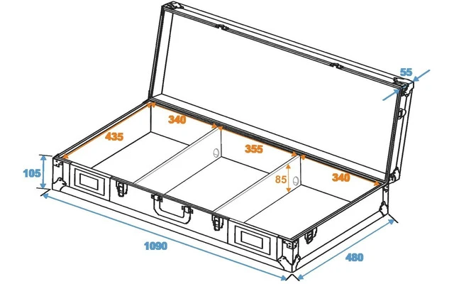 ROADINGER Case universal con foam