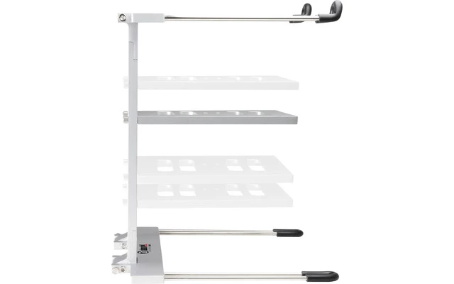 Adam Hall Stands SLT 006 S - Soporte plegable para portátil con bandeja, de color plata