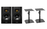 2x Adam T5V + Pareja de soportes de mesa