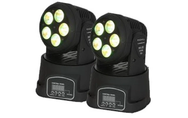 2 x Ibiza Light LMH 360 LED =  5x18W LED RGBWA + UV