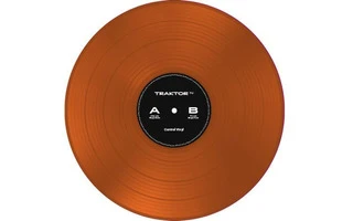 Traktor Control Vinyl Orange Transparent