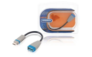Cable adaptador USB 3.0 A macho - A hembra de 0,20 m