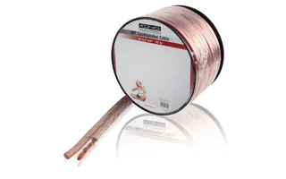 Cable de Altavoz en Bobina 2x 4.00 mm² Transparente