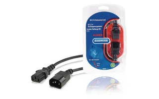 Cable de Extensión de Alimentación IEC-320-C13 - IEC-320-C14 Negro - Bandridge BPL2705