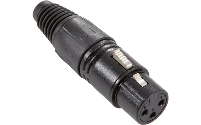 Conector aéreo XLR CANON hembra negro